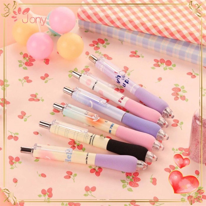 

Vee 6 Pcs/Set Gel Pena Sekolah Kantor Perlengkapan Kreatif Alat Tulis