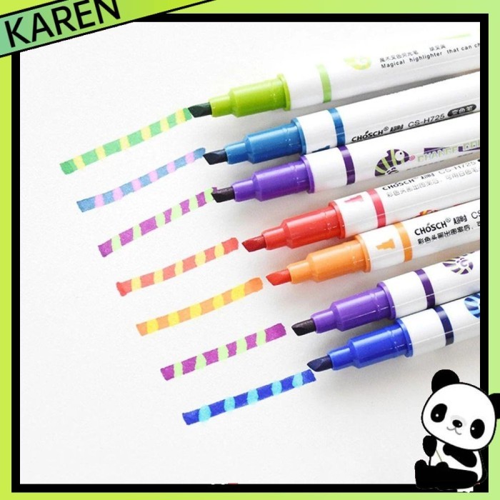 

Vee Karen 7Warna/Set Penanda Neon Kantor Perlengkapan Sekolah Hadiah Siswa