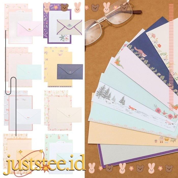 

Vee Letter Stationery Perlengkapan Kantor Sekolah Motif Bunga