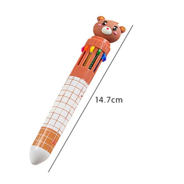 

Vee Top 4Pcs/Set Pena Gel Perlengkapan Kantor Sekolah Alat Tulis 10Warna