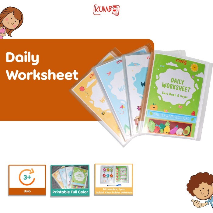 

Bana Buku Aktivitas Anak Daily Worksheet Tk Paud Presschool Wipe And Clean