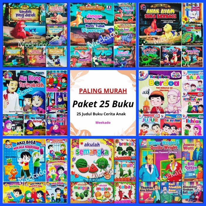 

Bana Paket 25 Buku Cerita Anak Bahasa Inggris - Indonesia