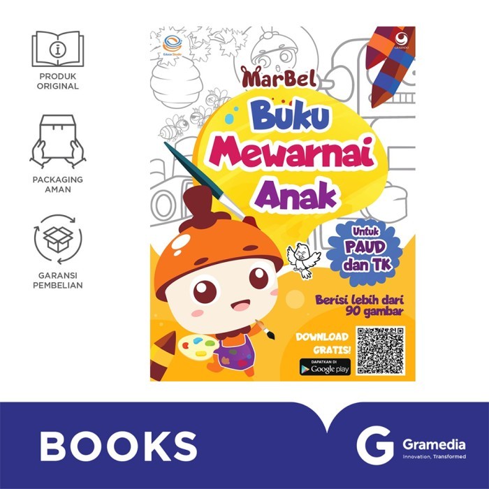 

Bana Seri Marbel Buku Mewarnai Anak Paud Dan Tk