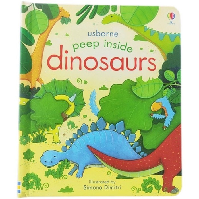 

Bana [Edu] Usborne Story Book Peep Inside Dinosaurs Buku Cerita Anak Tentan
