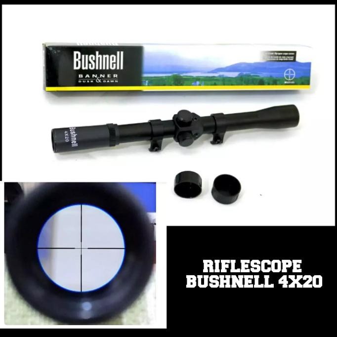 RIFLESCOPE TELESKOP TEROPONG SENAPAN ANGIN BUSHNELL 4X20