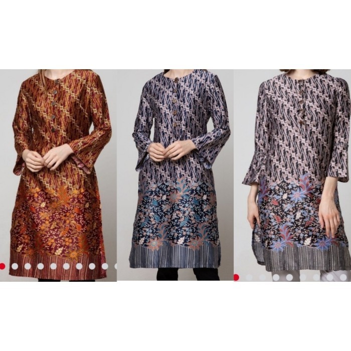 Alib Blouse Tunik Baju Batik Wanita Perempuan Arjuna Weda Indah