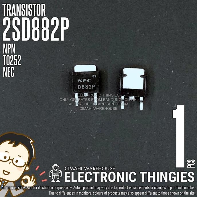 (5) 2SD882P TO252 NEC TRANSISTOR 2SD882 D882 thingie43 Murah