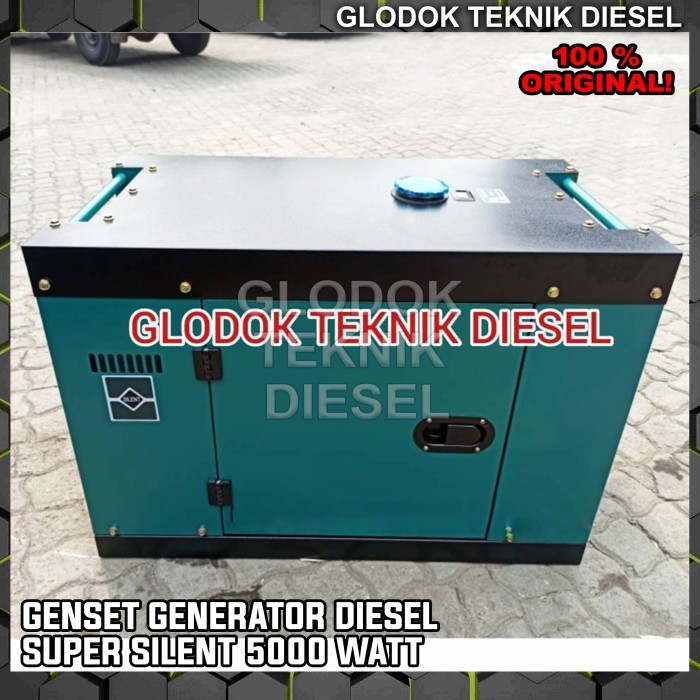 DIESEL GENSET SILENT 5000 watt Generator Listrik SILENT SOLAR 5 KW