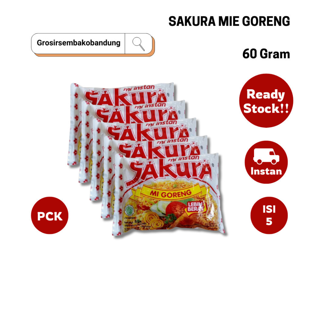 

SAKURA MIE GORENG PCK 60g - 5 Pcs - Kota Bandung