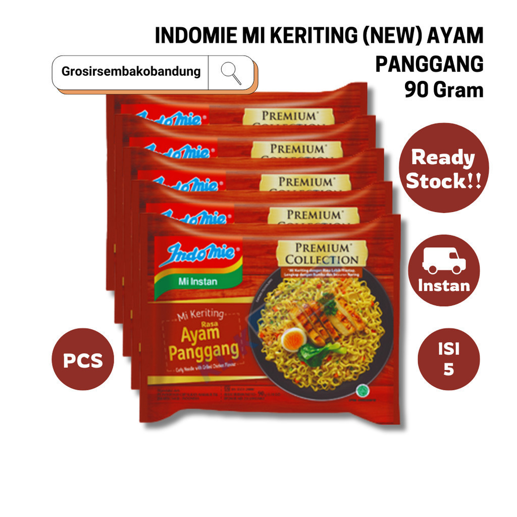 

INDOMIE MI KERITING (NEW) AYAM PANGGANG PCK 90g - 5 Pcs - Kota Bandung