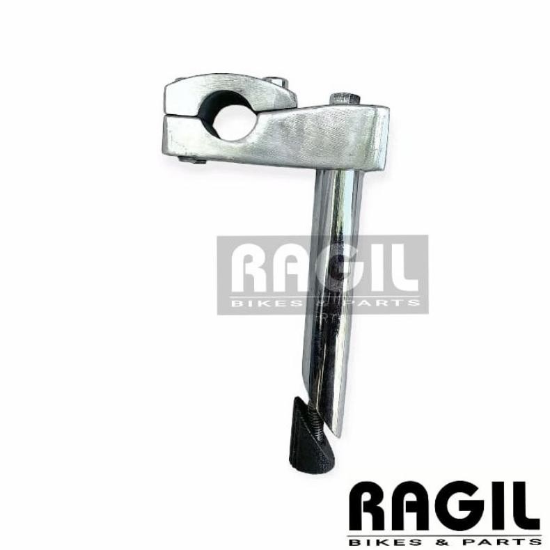 Super Seller Stem Stang Sepeda Bmx Kotak Tahu Hitam Chrome Krom Stok Handlebar 22.2 Insert 21.1 Allo