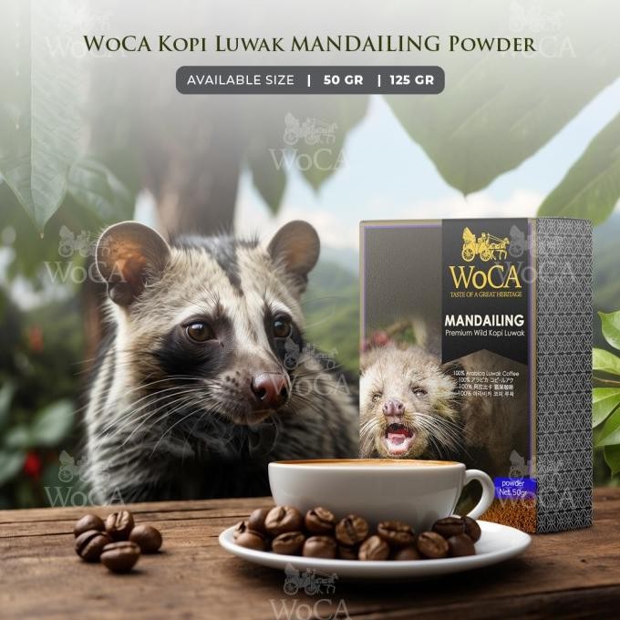 

Woca Kopi Luwak Mandailing 125 Gram Powder