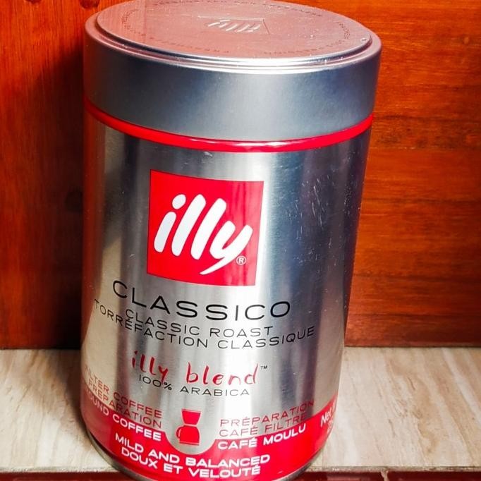 

Illy Blend Coffe Classico Ground Coffe 100%Arabica 250Gr Kopi Bubuk