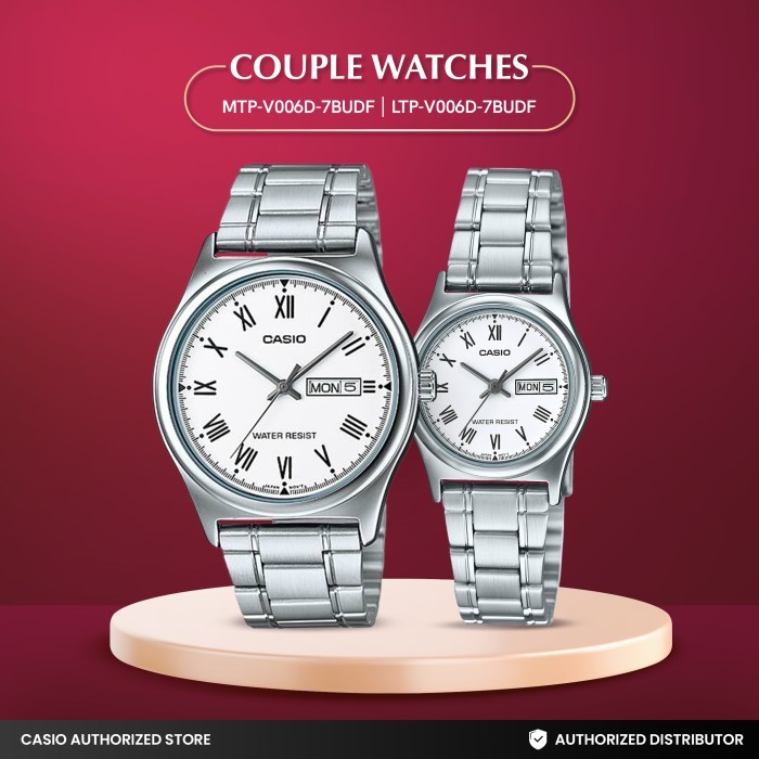 Casio Jam Tangan Couple Analog V006D-7BUDF