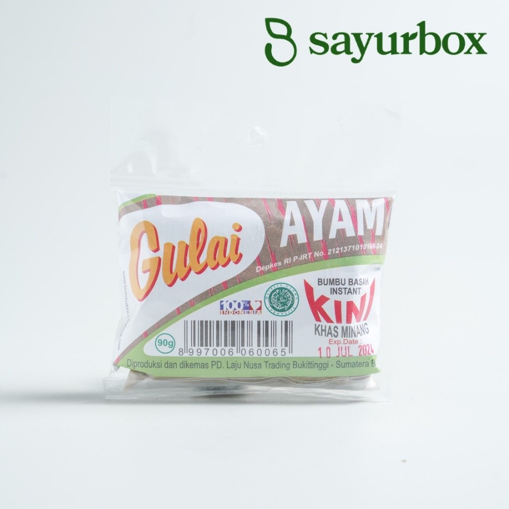 

KINI Bumbu Basah Khas Minang Gulai Ayam 90 gram Sayurbox