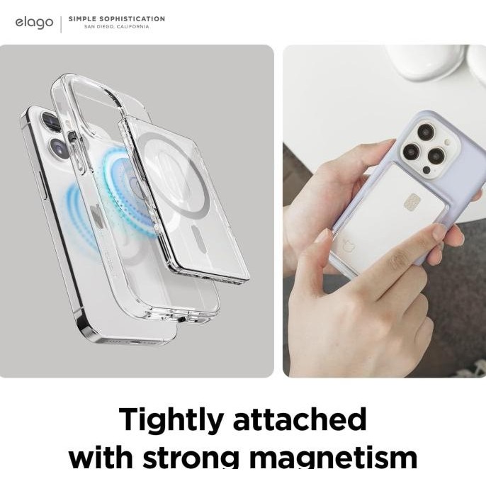 

Baru | Elago Magsafe Clear Card Holder Wallet Cover Magnetic Iphone 16 15 14