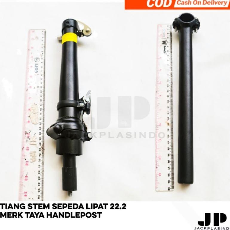 PROMO Tiang stem sepeda lipat 22.2 TAYA handlepost telescopic seli pacific we-12