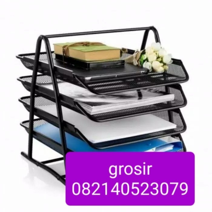 

Tray Susun 4/Tray Besi Susun 4/Rak Kertas Besi