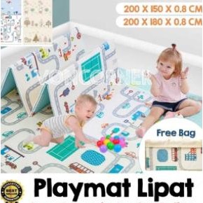 Playmat Bayi Lipat Play Mat Baby 180 X 200 Cm Karpet Matras Xclusive