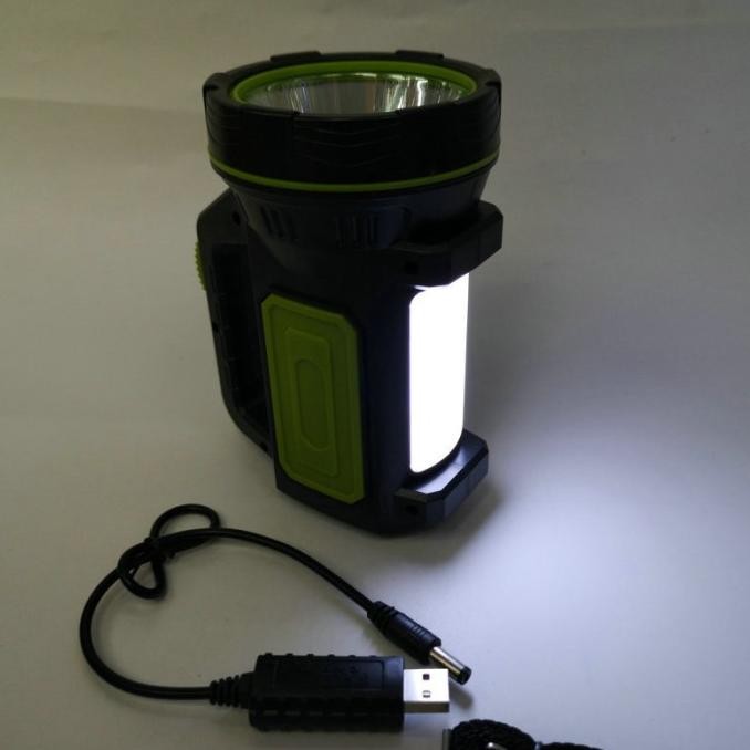Produk Viral Senter Led Besar Super Terang Jarak Jauh Rechargeable Baterai Cas Usb