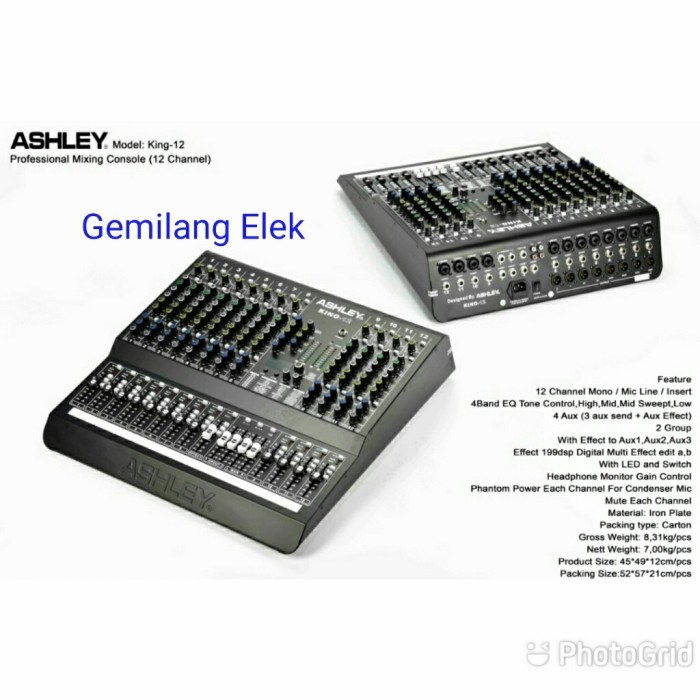 MIXER AUDIO ASHLEY KING 12