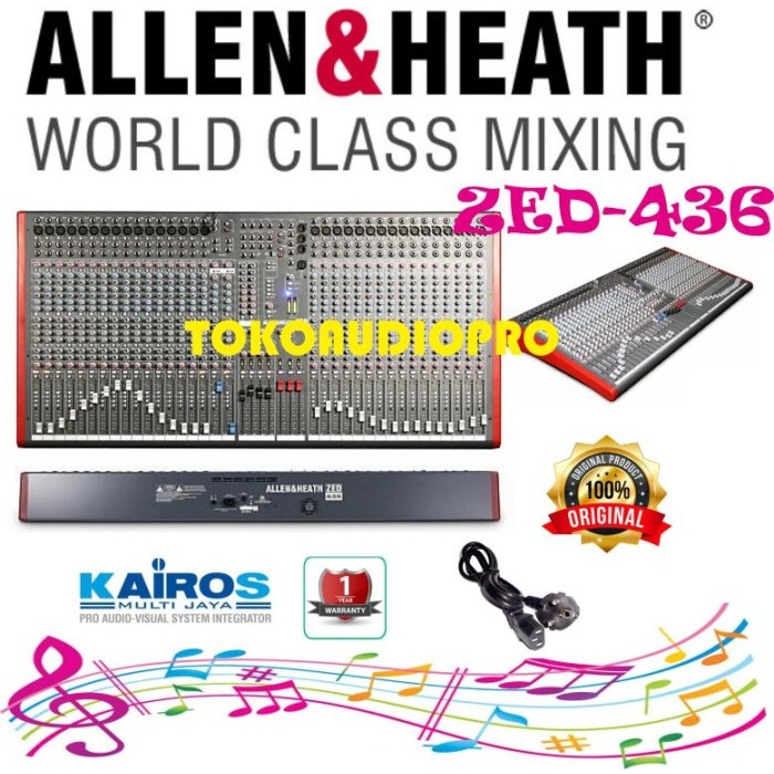 allen&heath zed436 zed-436 zed 436 mixer audio original