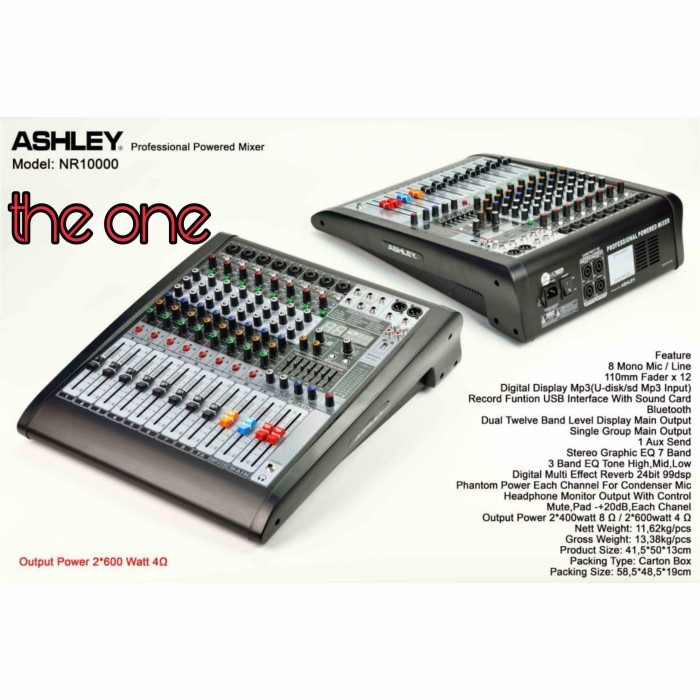 power mixer ashley NR 10000 / NR10000 8 channel