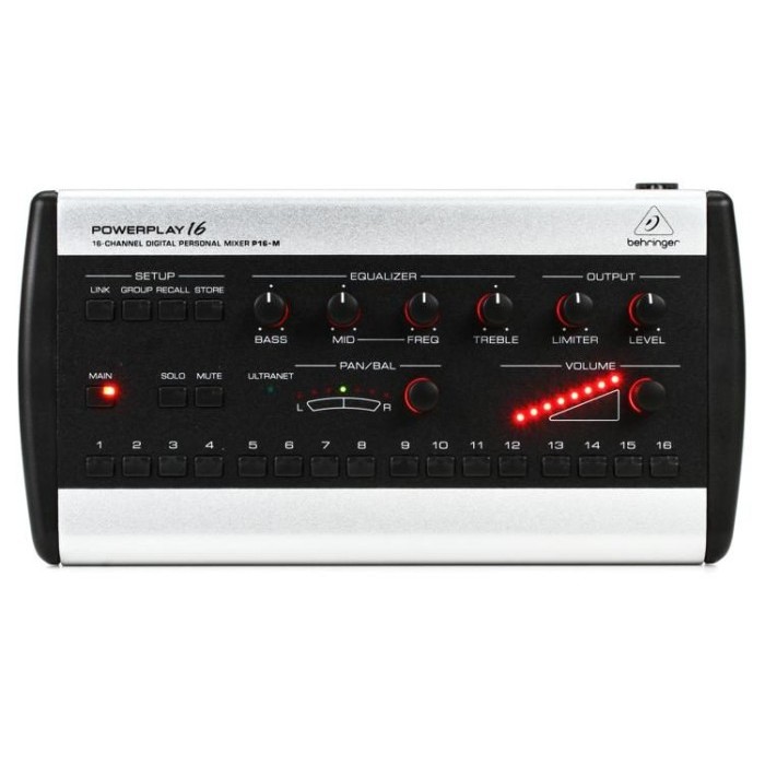 Behringer Powerplay P16-M 16-channel Digital Personal Mixer ,BMJ