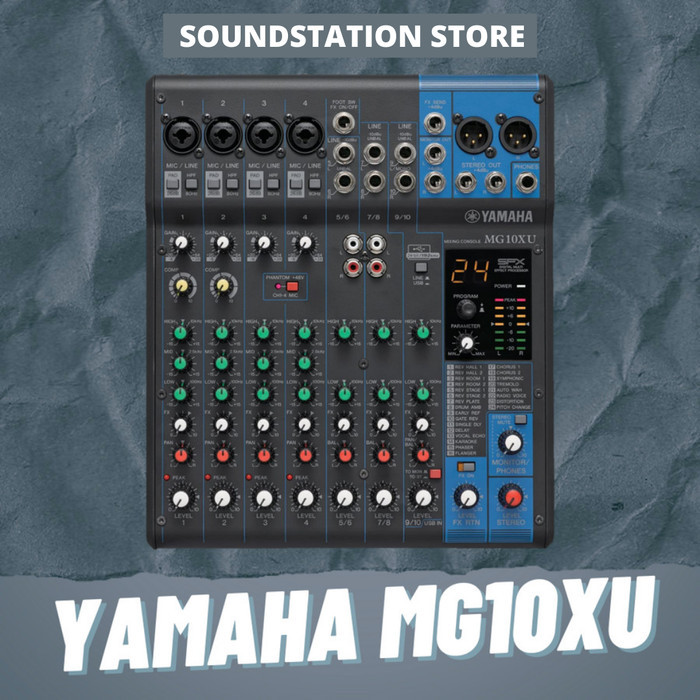 Paket Podcast Recording 4 Orang Mixer Yamaha MG10XU Mic Maono PM320