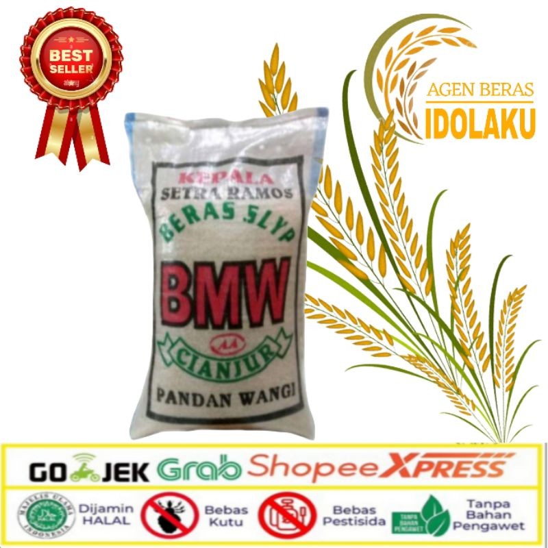 

(KARGO) Beras BMW Cianjur 5 kg, 10 kg dan 20 kg