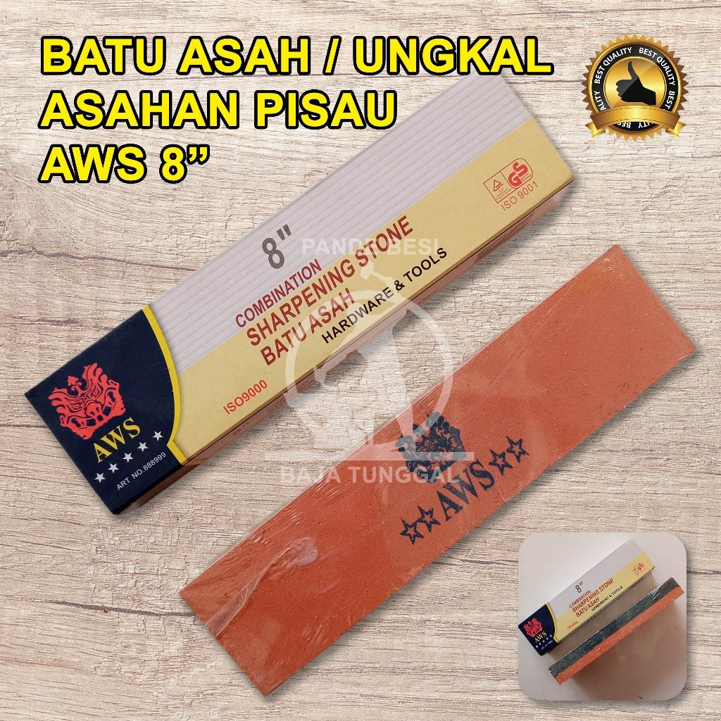 Batu Asah / Ungkal / Asahan Pisau dan Arit Merk AWS 8"