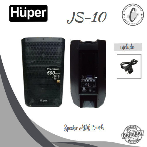 Huper JS10 Speaker Aktif 15 Inch Original Huper JS-10