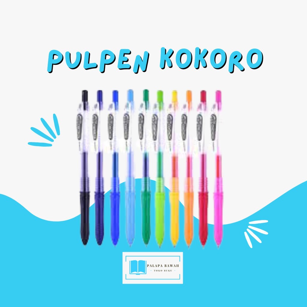 

COBA PULPEN / PENA ZEBRA GEL KOKORO 0.5 MM WARNA WARNI S6