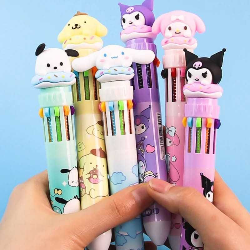 

HOT SALE BEE ONE - PULPEN 10 WARNA KARAKTER KARTUN LUCU BOLPOIN 10 WARNA LI6