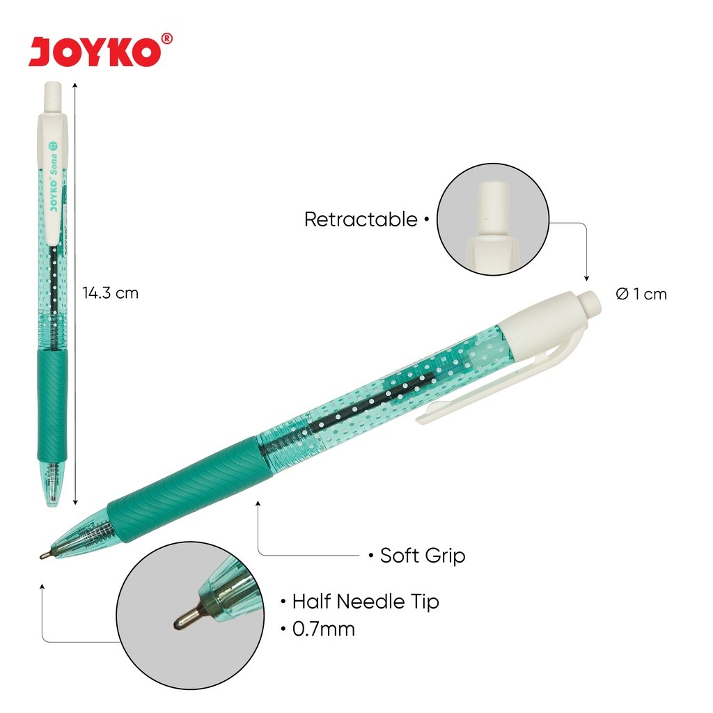 

HARGA TERBARU BALL PEN PULPEN PENA JOYKO BP-183 SONA 0.7 MM DE2
