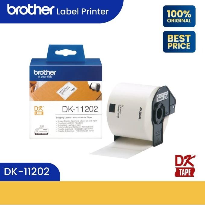 

BROTHER LABEL TAPE DK-11202 WHITE SHIPPING LABEL ORIGINAL DAN TERPERCAYA