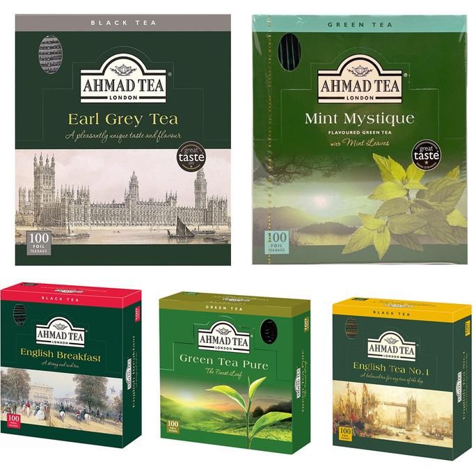 

TERBARU AHMAD TEA CLASSIC - ENGLISH BREAKFAST & EARL GREY - 1 BOX 100 BUNGKUS !!!!!