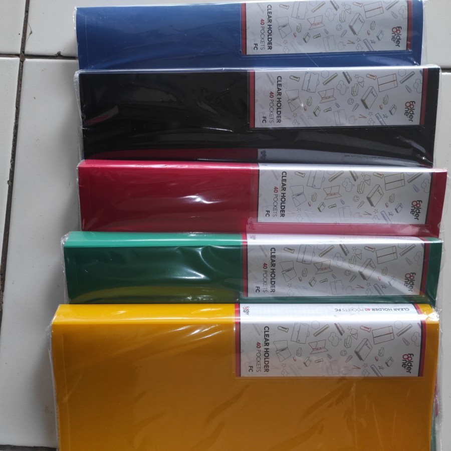 

Clear holder/document keeper 40 lembar folder one - Kuning