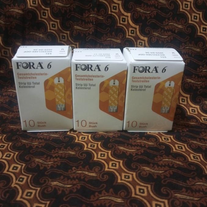 FORA 6 PLUS strip tes kolesterol