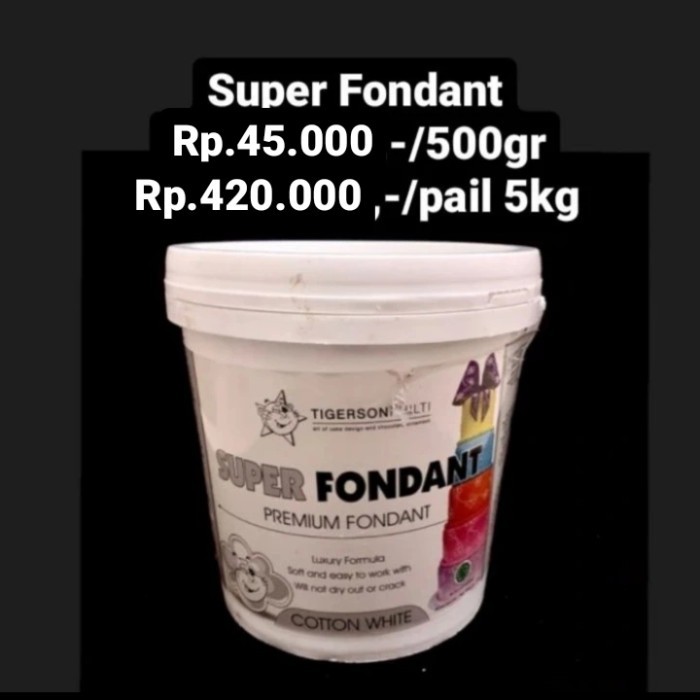 

Super Fondant 500gram repacked