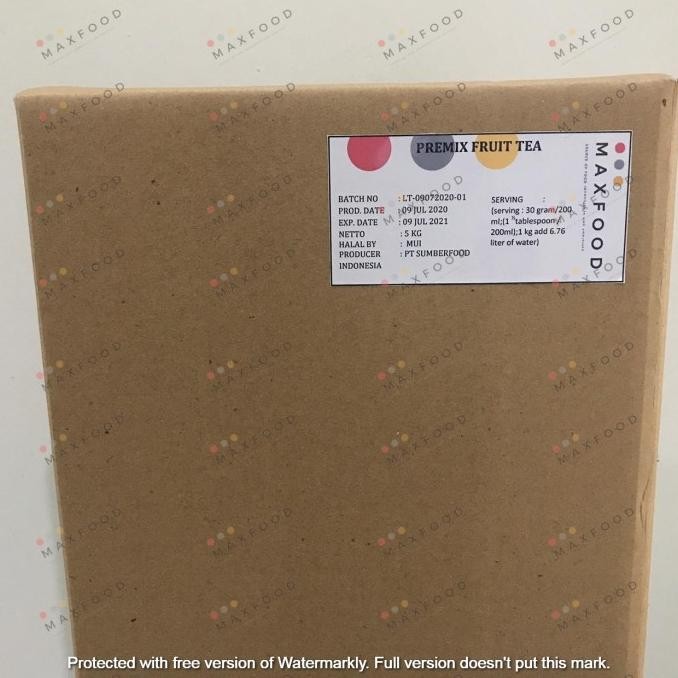 

TERBARU [1KG] BUBUK MINUMAN FRUITY TEA DRINK PREMIX / MINUMAN TEH RASA BUAH !!!!!