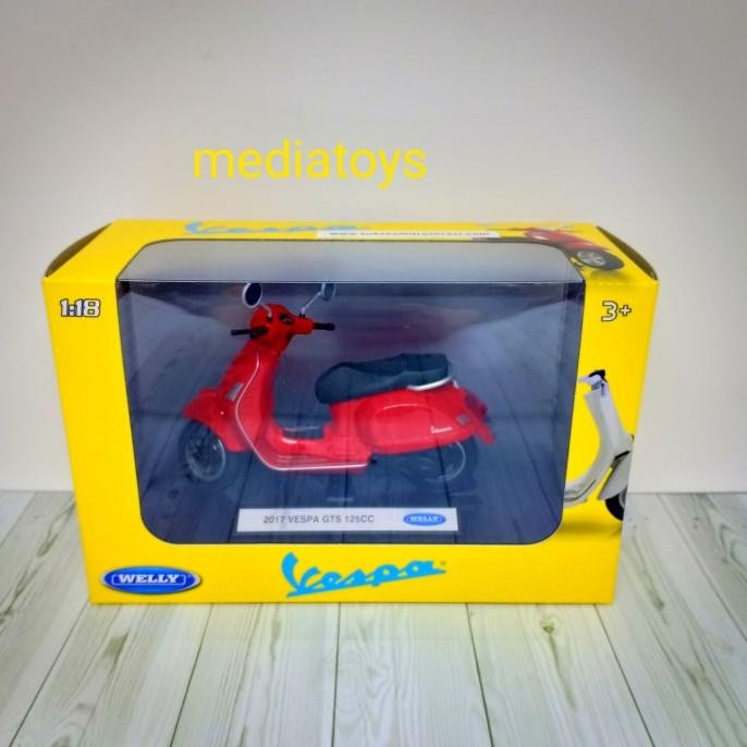 Diecast welly 2017 1:18 vespa GTS 125cc