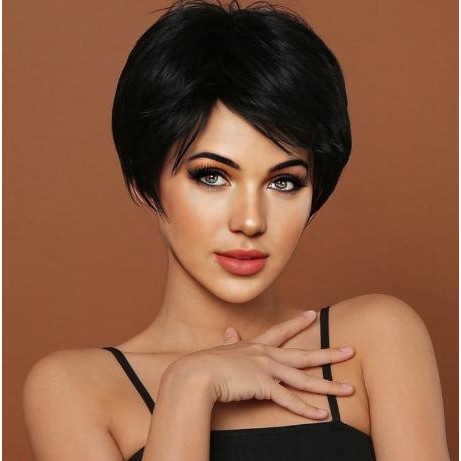 READY STOCK WIG WANITA RAMBUT PENDEK PONI SAMPING - WIG RAMBUT PENDEK LURUS 