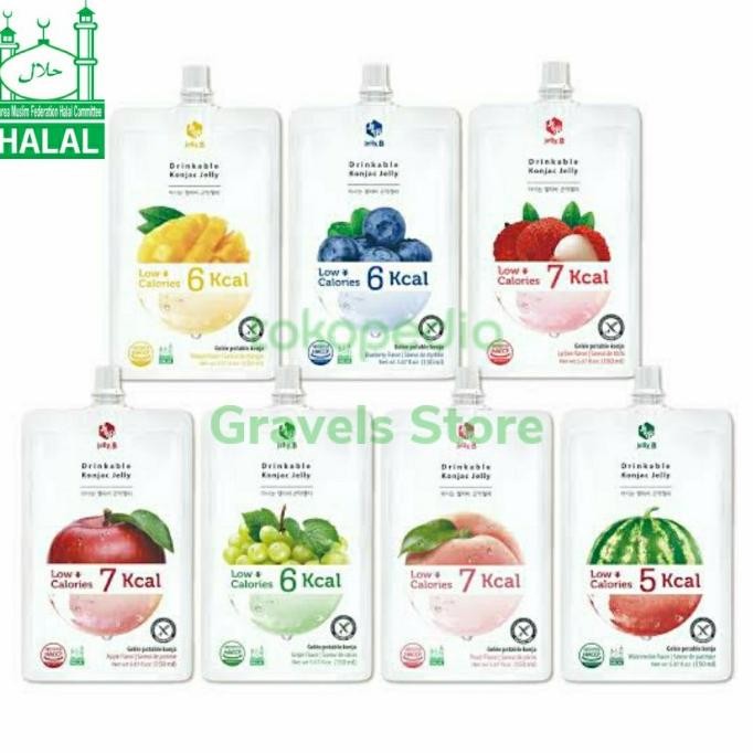 

[Logo HALAL] Korean Konjac Jelly B ALL VARIAN - Peach / Apple / Lychee