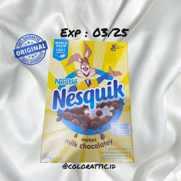 

Nesquick Chocolate Breakfast Cereal Whole Grains & Fibers - From Canada Kualitas Terbaik