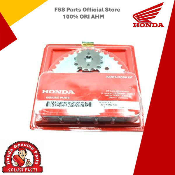 06401-KWW-900 Rantai Roda Kit (Drive Chain Kit) – Revo 110 New