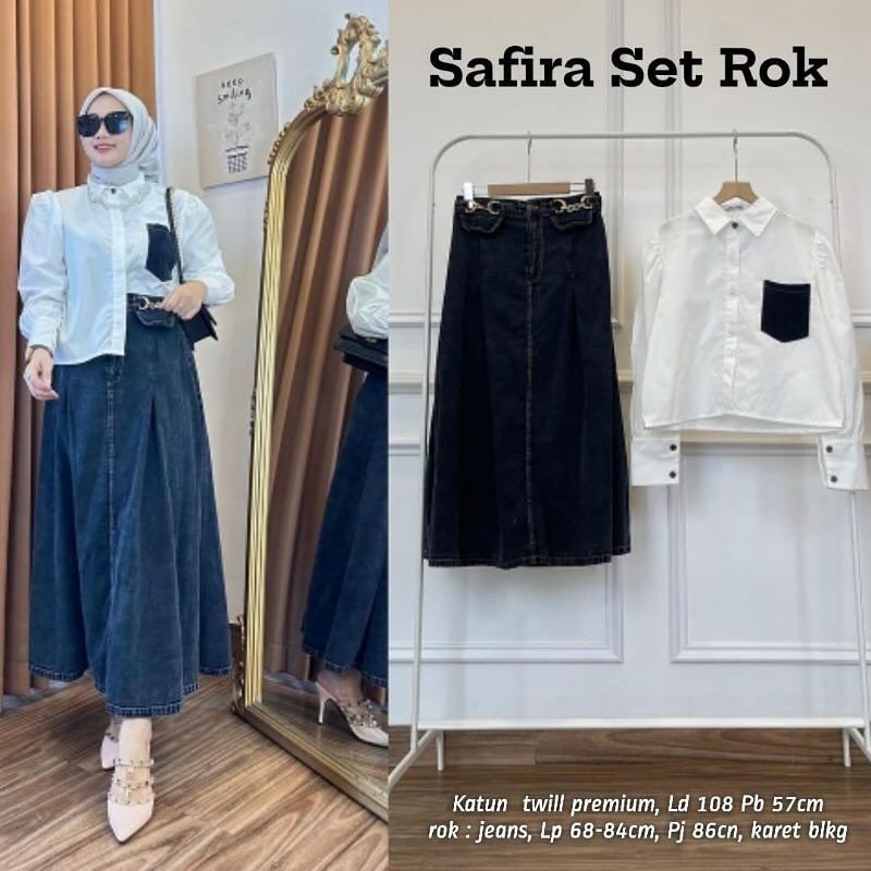 Setelan Wanita Oneset 1Set Kekinian 2024 Setcel Atasan Bawahan Pakaian 1Stel Celana One Set Hijab Bu