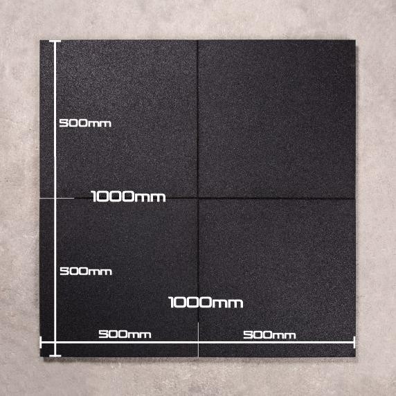 Rubber Tile Gym Floor 15Mm