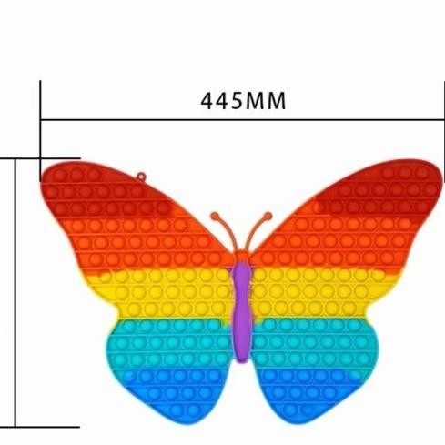 Mainan POP IT 2 , 3 ,4 PEMAIN JUMBO Kupu kupu rainbow free 2Dadu