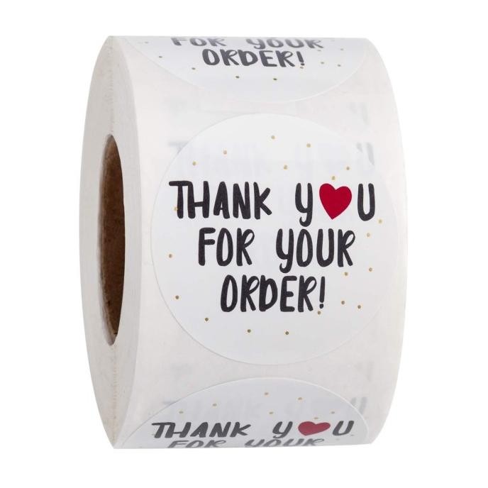 

Stiker Thank You For Your Order Cutting Stiker Toples Botol Makanan